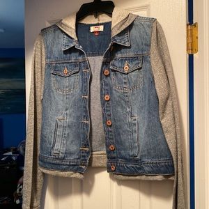 LEI hooded denim jacket